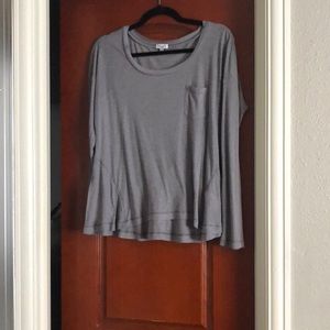 Grey long sleeve splendid shirt